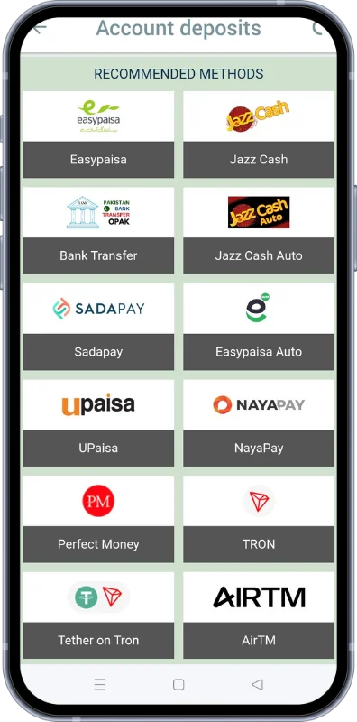 Users from Pakistan have a wide range of ways to make deposits and withdrawals in the Melbet app